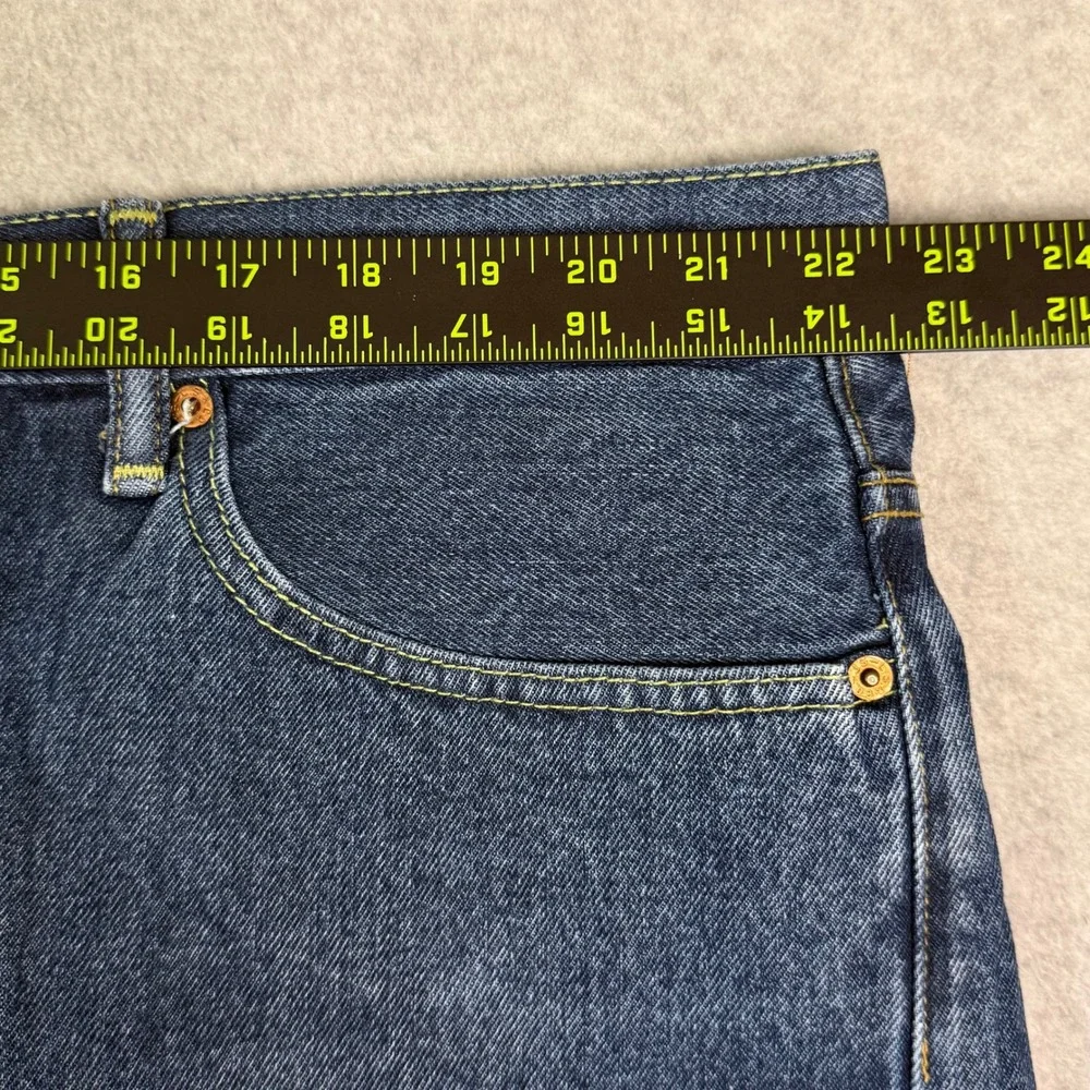 Levis 505 Regular Fit‎ Jeans Mens Dark Wash Straight Leg Denim Blue 43x29